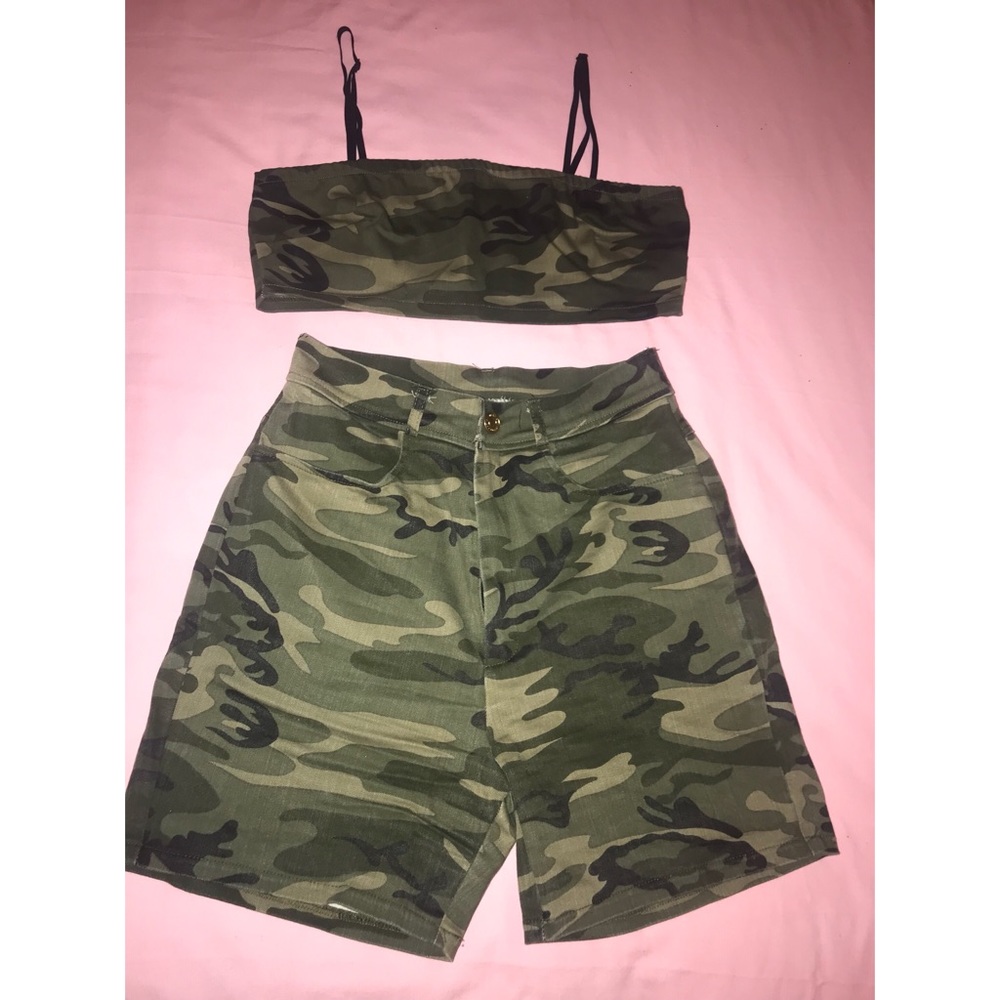 Camo Shorts Set